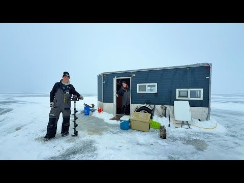 I Proposed on a 3-Day Ice Camping Trip - Red Lake Ice Fishing