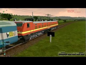 MSTS Indian Railway: Kerala Express with ED WAP 4 22222
