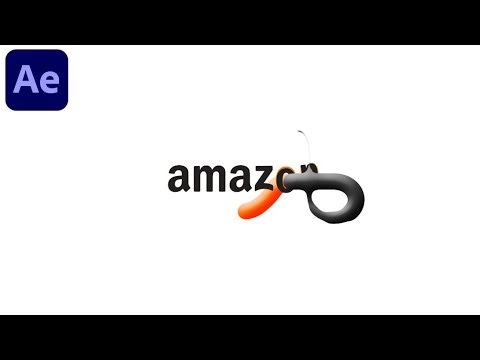 Amazon Logo Animation In After Effects - After Effects tutorial - No Plugins.