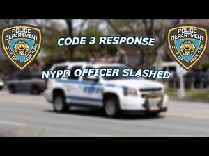 **CODE 3 RESPONSE** Multiple NYPD Police Cars respond to a Officer Slashed on Ocean Parkway