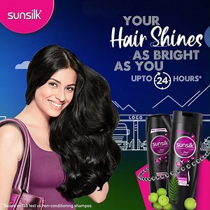 1.5K views · 41 reactions | Sunsilk Black Shine Shampoo with Amla Pearls helps your hair shine upto 24 hrs even in heat and pollution! | Sunsilk | Facebook