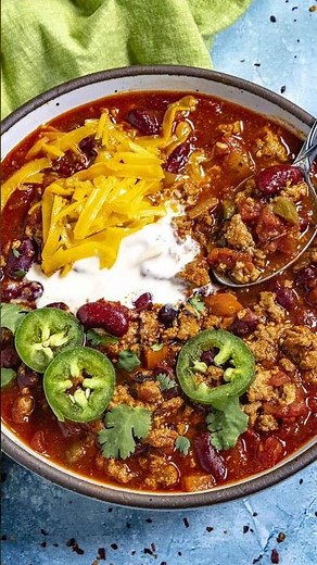 Turkey Chili - Healthy Chili with REAL FLAVOR