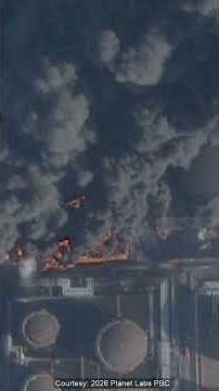 SATELLITE VIEW: Smoke Still Rising from Ust-Luga After Massive Ukrainian Strike | DWS News | AH1C