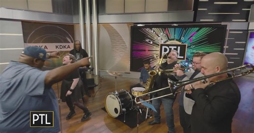 A musical performance by Big Jus and the Steeltown Horns