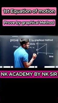 🚀 1st Equation of Motion ko Graphical Method se Proof karna itna easy! 📈🔥