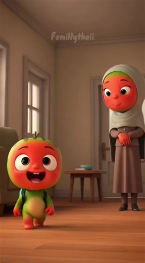 Ce petit enfant pastèque est parti à l’école… quand il est rentré, sa vie a basculé. 💔 😣🙏🙏🍉🍉🍉#fruits #ia