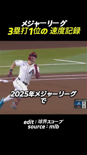 メジャーリーグ 3塁打1位の 速度記録 #野球 #プロ野球 #baseball #mlb