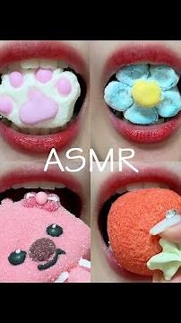 asmr 15 MARSHMALLOW eating sounds