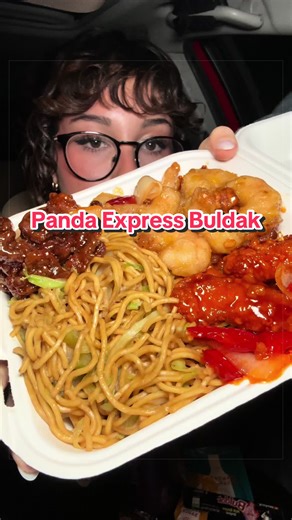 PANDA EXPRESS BULDAK CHICKEN MUKBANG NO TALKING!! #fastfood #mukbangeatingshow #mukbang #foodtok #foodie @Panda Express @drinkpoppi
