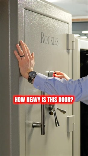 How heavy is this gun safe door? #gunrange #parmaarmory