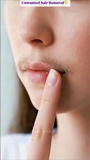 Removal Unwanted Facial Hair At Home | Facial Hair Removal Tips, Beauty Hack #facialhair #beauty