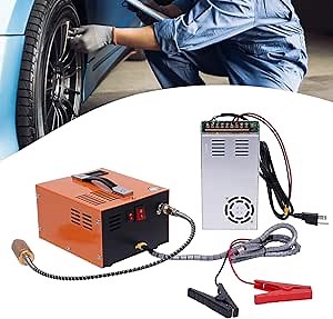 30Mpa High Pressure Pump, 4500PSI Portable PCP Air Compressor High Pressure Air Pump, Electric Airgun PCP Air Compressor Fan Cooling for PCP Rifle