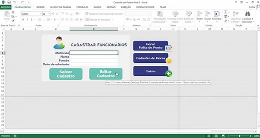 Planilha de Controle de Horas e Folha de Ponto no Excel; faça o download grátis
