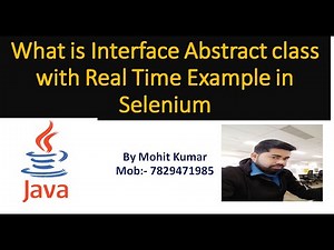 What is an interface|Abstract class |Concrete class |Object class|toString method Core java live