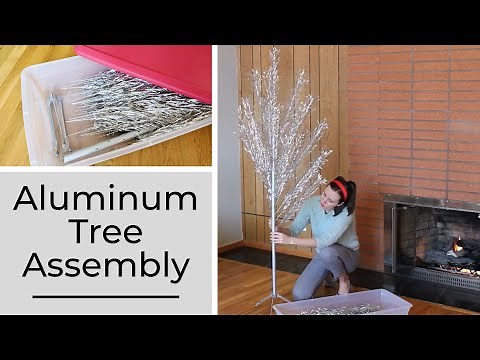 How to Assemble a Vintage Aluminum Christmas Tree