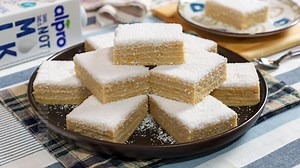 Prajitura alba ca zapada de post - reteta video