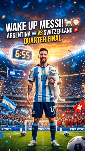 🇦🇷 ARG vs SWI 🇨🇭 LIVE | WAKE UP MESSI! 🐱 QUARTER FINAL DRAMA | #shorts