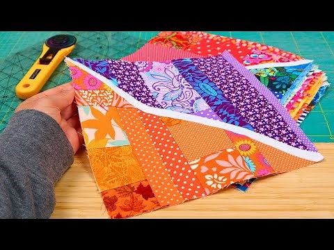 How I Turned Hundreds of Scraps into a NEW Quilt! (Extreme scrap-busting project!)