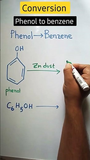 Phenol to benzene preparation Reaction mechanism #shorts #youtubeshorts #reaction #neet #chemistry