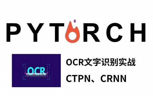 Pytorch深度学习实战：基于Pytorch框架实现OCR文字识别，原理详解+项目实战，看完就能跑通！