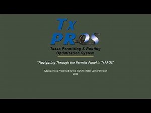 Navigating the Permits Panel