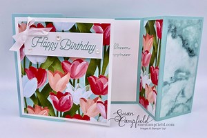 Amazing Freestanding Fun Fold Card: Seven Ways! - Suestampfield