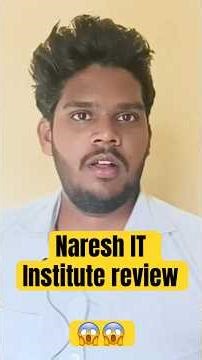 Naresh IT Institute review #ismailtalks #nareshit #softwareinstitute