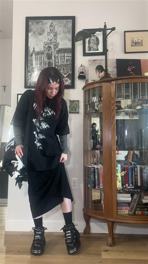 today’s comfy goth fit !! #ootd #altfashion #softgoth #comfygoth