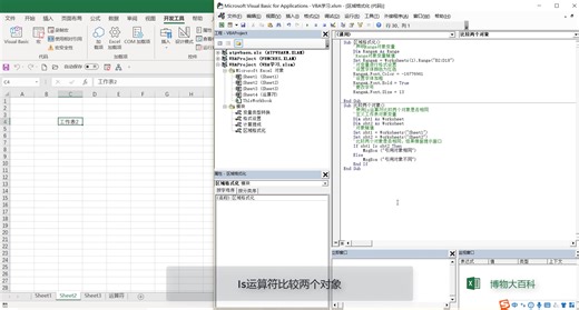 【Excel VBA编程】Excel对象引用、Is运算符、Like运算符