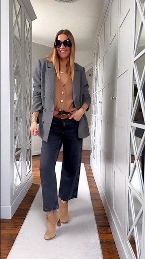 Neutral Layers: Charcoal Grey And Camel #fashiontrends #outfitideas #ootd