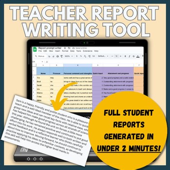 Report Card Writer - A fast-working tool to write student report cards using AI