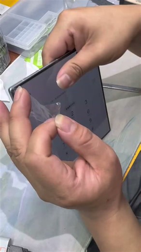Get a vacuum-adhesive full-coverage screen protector with a back cover for my brother's Samsung