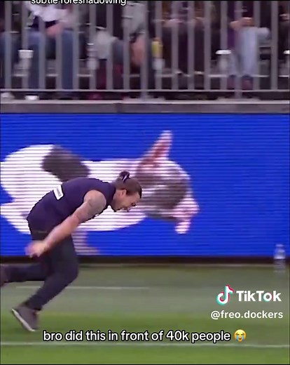 he hit the deck HARD 😭 #afl