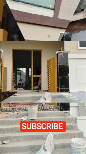 Main Gate Pillar Tiles Installation with Adhesive | Outdoor Pillar Tile Fixing Full Process #tiles