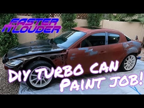 The RX8 Gets a $200 Paintjob | DIY Rustoleum Paint With Turbo Cans!
