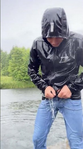 Wet clothes in river#wetman #wethepeople #wetlook#wetter