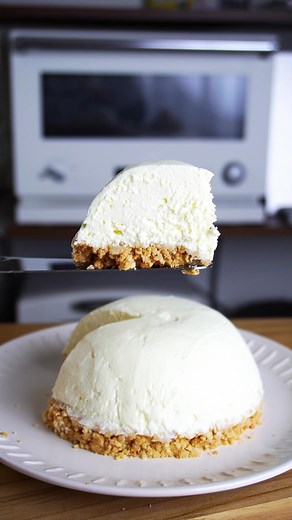 材料3つ！ボウルそのままレアチーズケーキ作り方！#food