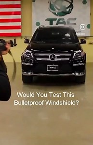 Would you test this Bulletproof Windshield? 😎 #HaveABlessedDay, absolutely. | The Joe Padula Show