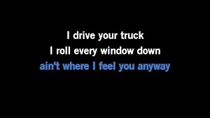Karaoke I Drive Your Truck - Lee Brice - CDG, MP4, KFN - Karaoke Version