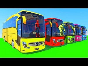 Color Big Bus Fun Gameplay with Songs