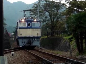 ＥＦ63 電磁吸着ブレーキ実演 Rail electromagnetic brake