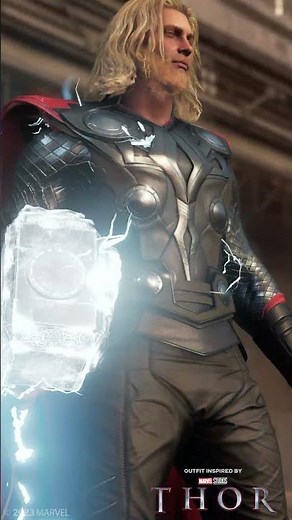 ⚡ Thor's MCU-Inspired Outfit Gets an Unmasked Variant! | Marvel's Avengers #shorts