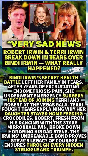 Robert Irwin & Terri Irwin Break Down in Tears Over Bindi Irwin — What Really Happened? #shorts