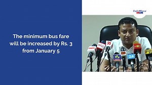 The minimum bus fare will be increased by Rs. 3 from January 5 | Daily Mirror | Facebook