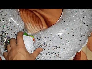 Glitter unicorn swim ring deflating