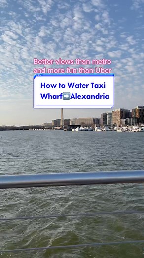 Exploring the Potomac River via Water Taxi in Alexandria VA
