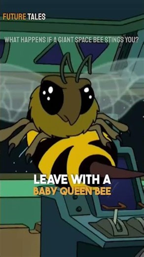 What Happens If A Giant Space Bee Stings You? #futurama #shorts