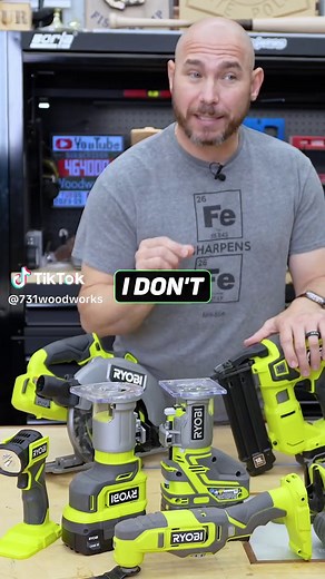 What do you think about Ryobi tools? I like their tools for the most part. Not everything but the majority of their tools are great. I wish they had a better table saw and a better miter saw. But their cordless tool platform is strong and at great prices. #tools #powertools #woodworking