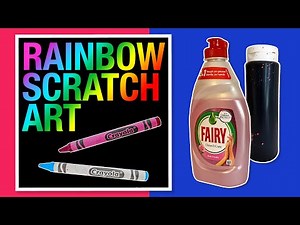 Art Lesson Online: How to make homemade rainbow scratch art. Perfect activity for home & at school