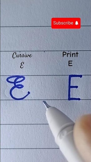 " E " in Cursive Writing | How to write in cursive | Cursive Handwriting Practice | #cursive #abcd